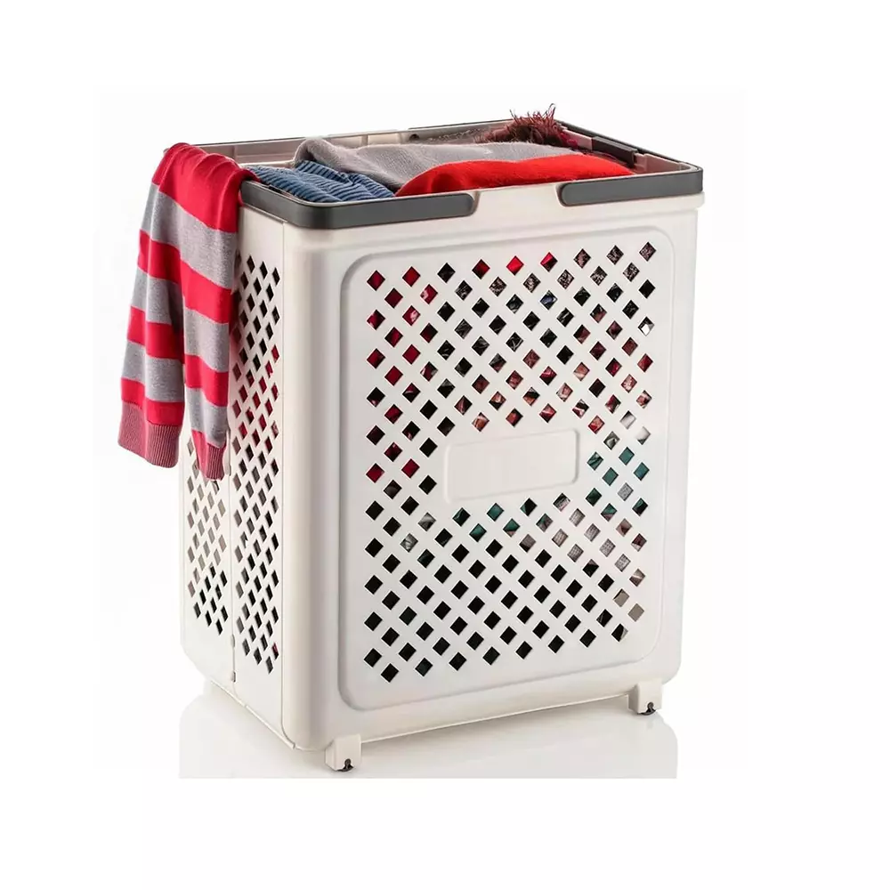generic-foldable-laundry-basket-white-color-plastic-body-for-laundry-home-organization