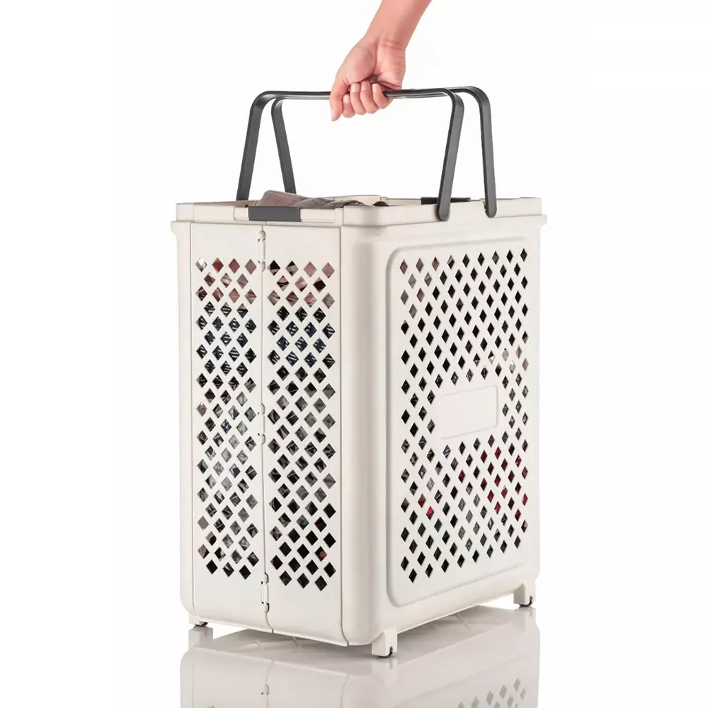 generic-foldable-laundry-basket-white-color-plastic-body-for-laundry-home-organization