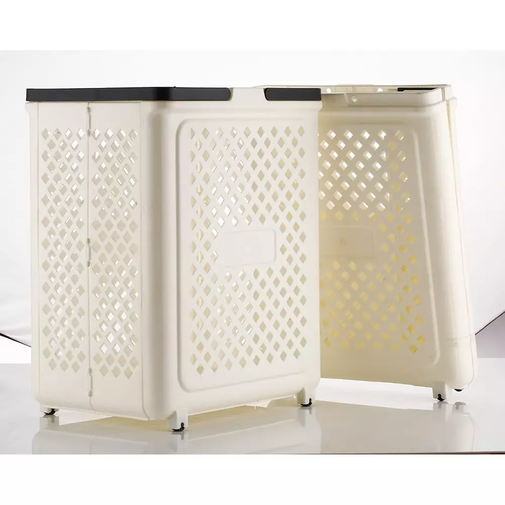 generic-foldable-laundry-basket-white-color-plastic-body-for-laundry-home-organization