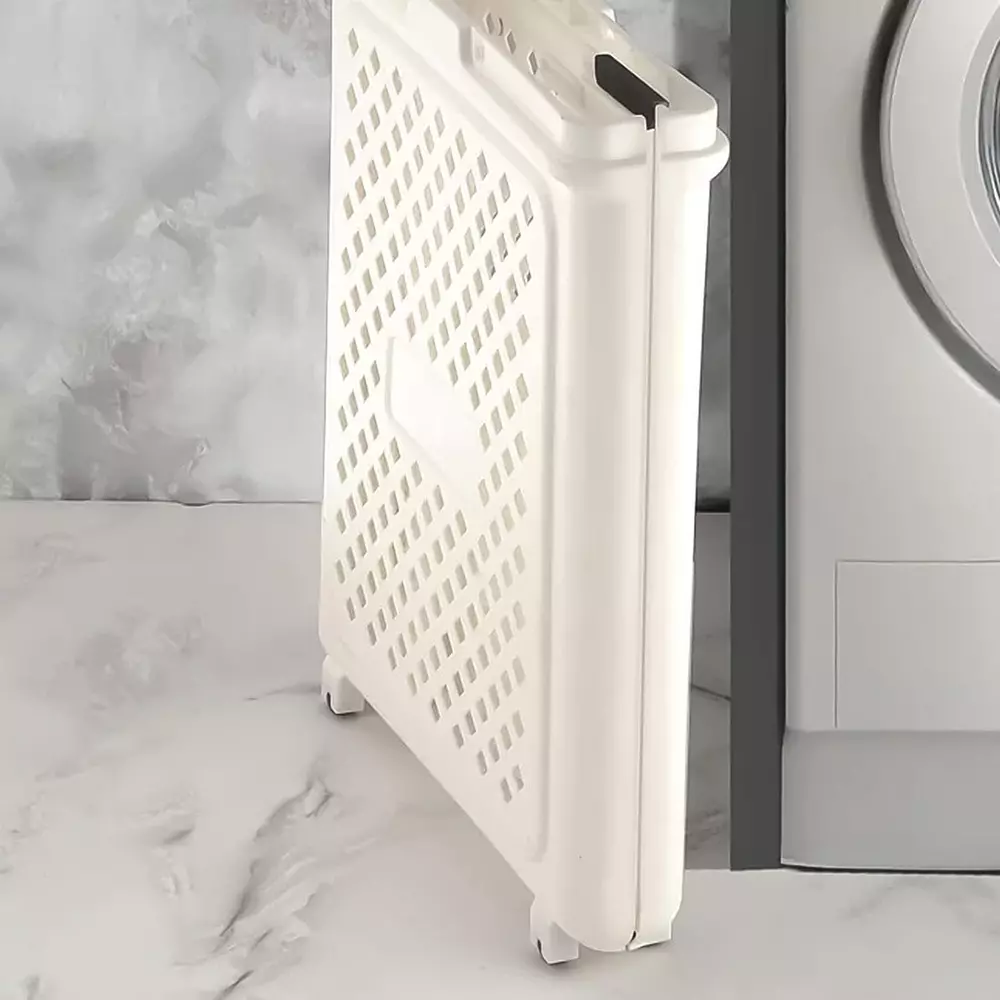 generic-foldable-laundry-basket-white-color-plastic-body-for-laundry-home-organization