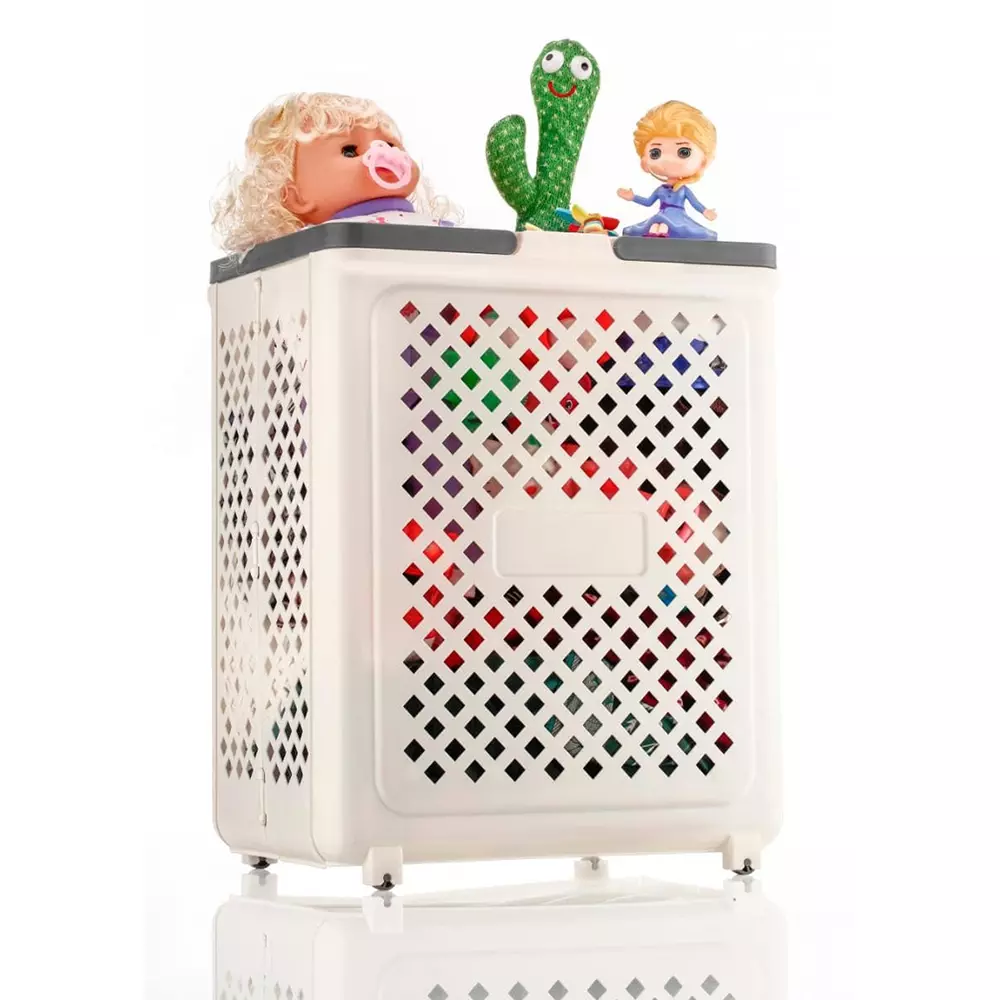 generic-foldable-laundry-basket-white-color-plastic-body-for-laundry-home-organization