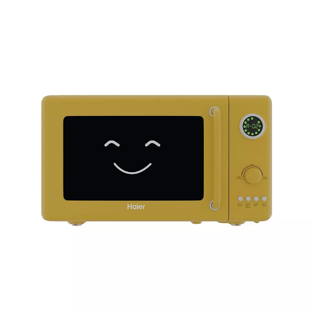 Haier 20 L Solo Microwave Oven Digital Display 700 W Yellow, HIL20V1MYPD