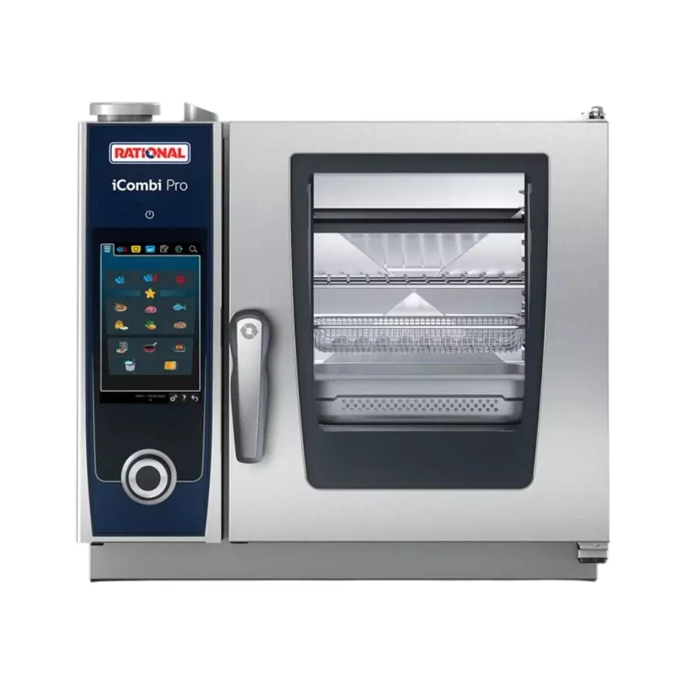 RATIONAL iCombi Pro XS Electric Oven Stainless Steel 5.7 kW 1-6 Bar 6 x 2/3 GN Capacity, ICPXS 6 2/3E