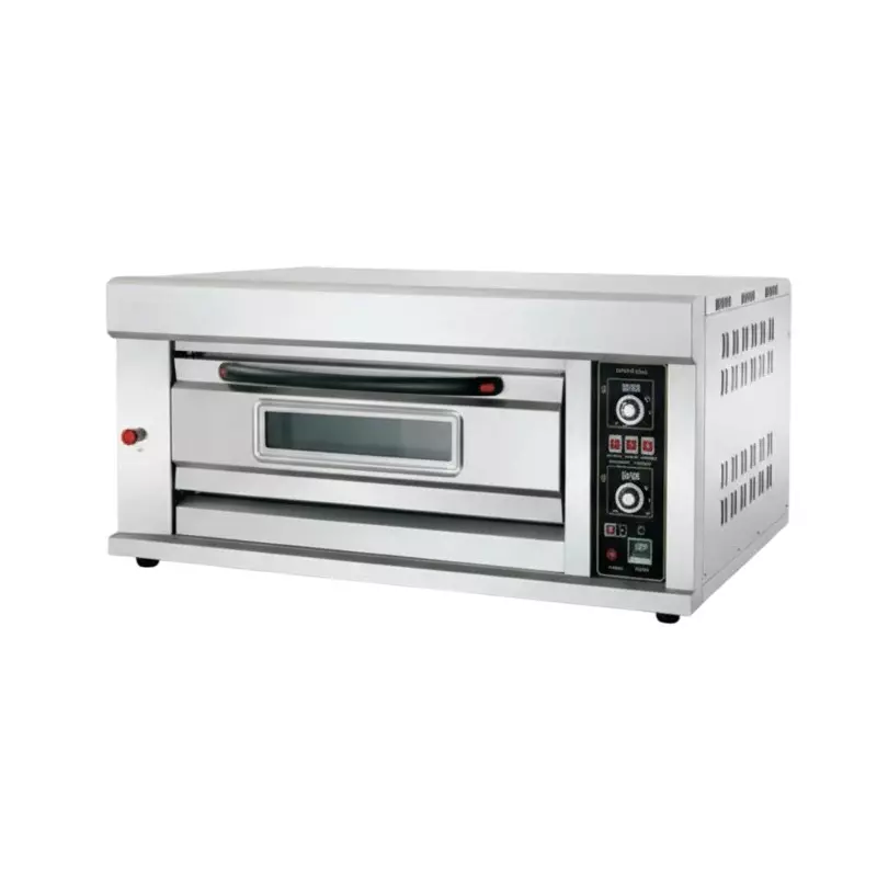 Shri Saraswati Kitchen Equipment Gas Deck Baking Oven 1 Tray Single Door Sliver SS202, SSKE 72
