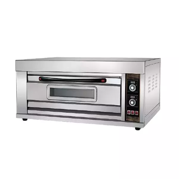 Shri Saraswati Kitchen Equipment Electric Deck Baking Oven 2 Tray Single Door Sliver S.S. 304, SSKE 73