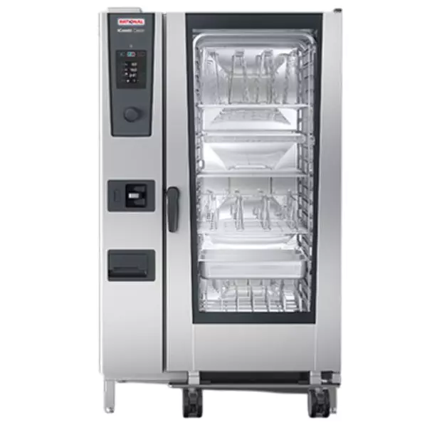 RATIONAL iCombi Classic Gas Oven Stainless Steel 2.2 kW 1-6 Bar 20 x 2/1 GN Capacity, ICC202G