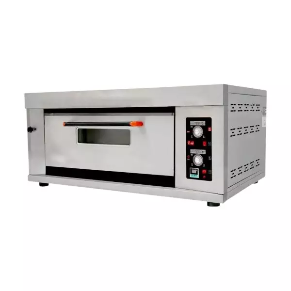 Shri Saraswati Kitchen Equipment Electric Deck Baking Oven 1 Tray Single Door Sliver SS202, SSKE 71
