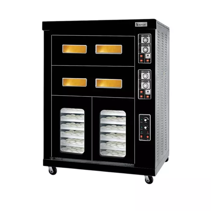 Butler Electric Bakery Oven cum Proofer 1580 W Power 380 V/50 Hz Black & Grey, OVP 1224 Italia