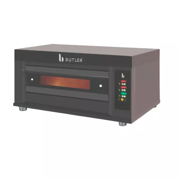 Butler Gas Single Deck Oven 100 W 2 Trays, GDO-1D-2T Black Italia