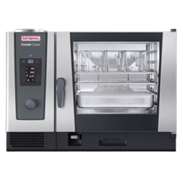 RATIONAL iCombi Classic Gas Oven Stainless Steel 0.9 kW 1-6 Bar 6 x 2/1 GN Capacity, ICC062G