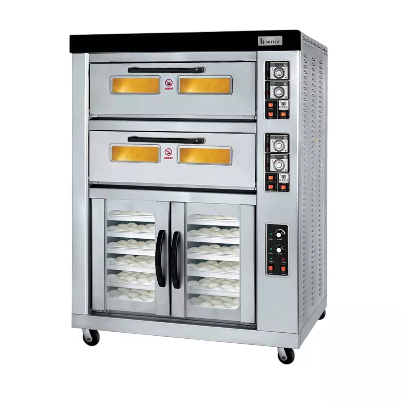 Butler 2 Deck 4 Tray Oven on 12 Tray Proofer Electric, OVP-1224 Italia