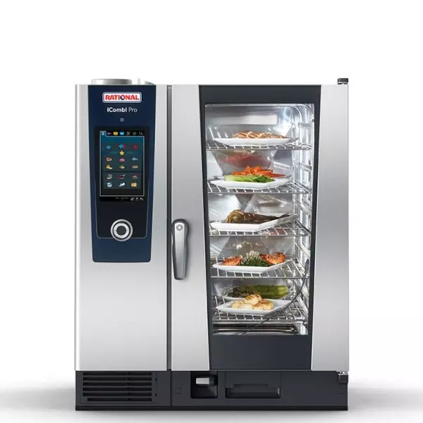 RATIONAL iCombi Pro Electric Oven Stainless Steel 18.9 kW 1-6 Bar 10 x 1/1 GN Capacity, ICP101E