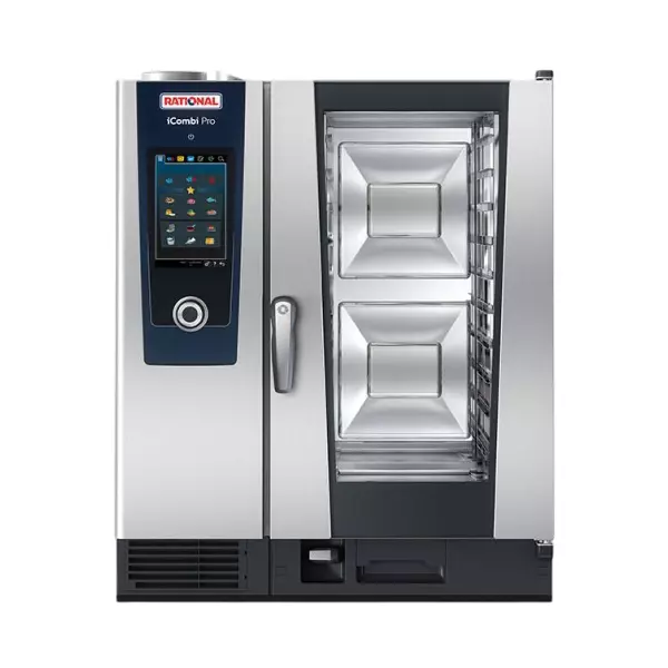 RATIONAL iCombi Pro Gas Oven Stainless Steel 0.9 kW 1-6 Bar 10 x 1/1 GN Capacity, ICP101G