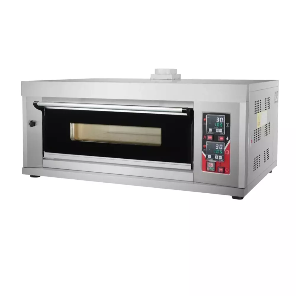 Shri Saraswati Kitchen Equipment Gas Deck Baking Oven Single Door Sliver SS202