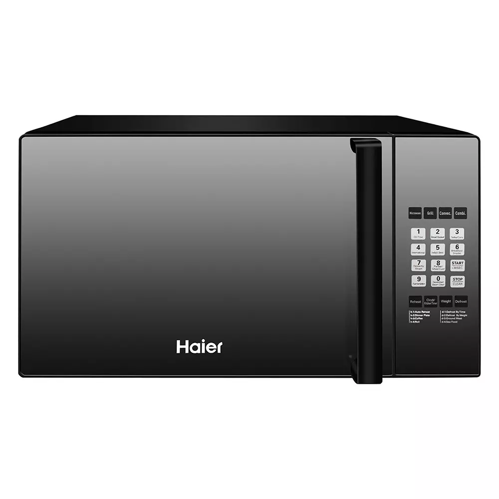 Haier 25 L Convection Microwave Oven with Mirror Digital Display 1450 W Black, HIL2501CBSH