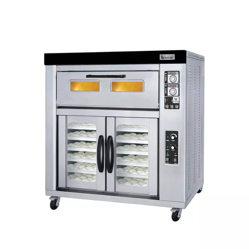 Butler 1 Deck 2 Tray Oven on 12 Tray Proofer Electric, OVP-1212 Italia