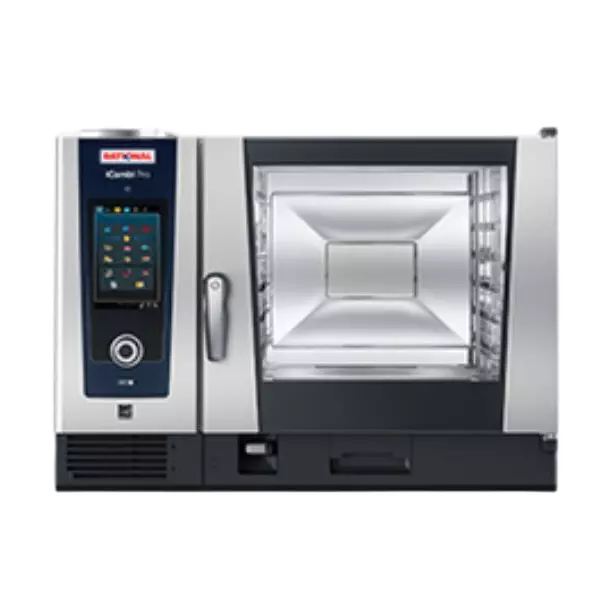 RATIONAL iCombi Pro Gas Oven Stainless Steel 0.9 kW 1-6 Bar 6 x 2/1 GN Capacity, ICP062G