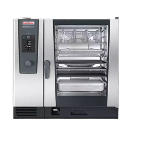 RATIONAL iCombi Classic Gas Oven Stainless Steel 1.5 kW 1-6 Bar 10 x 2/1 GN Capacity, ICC102G