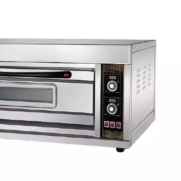 Shri Saraswati Kitchen Equipment Electric Deck Baking Oven 2 Tray Single Door Sliver SS202, SSKE 73