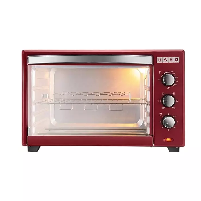 Usha Oven Toaster Grill (OTG) 42 L 2000 W Stainless Steel & Wine, OTGW 3642 RCSS