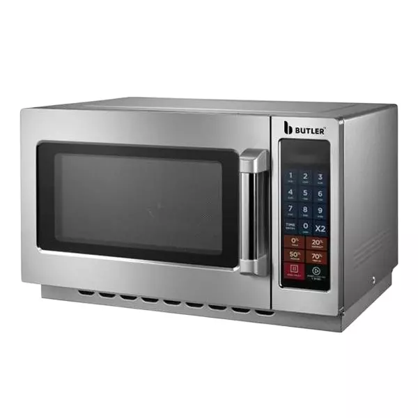 Butler Commercial Microwave Oven 1800 W Output Power 60 mins Max. Cooking Time with Double Magnetron, MWO 34 DM