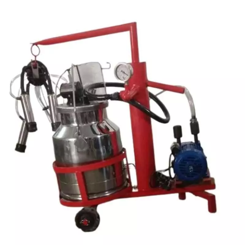 Vinspire Milking Machine 25 L Stainless Steel Tank 1 Cow/4-5 min Milking Capacity 350 LPM Vacuum Speed with Trolley