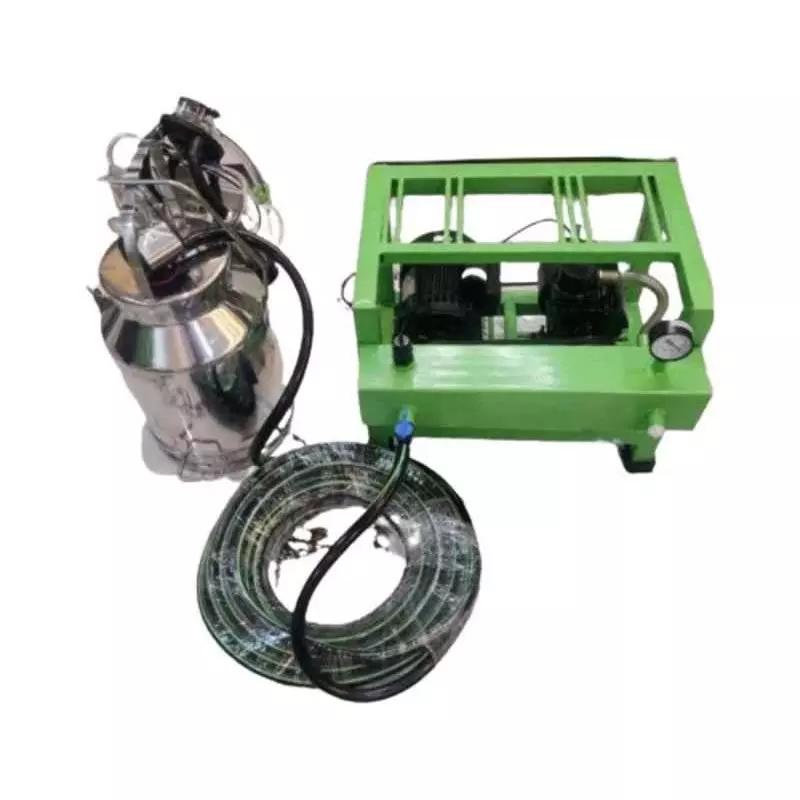 Vinspire Single Bucket Milking Machine 25 L Stainless Steel Tank 1 Cow/4-5 min Milking Capacity 650 LPM Vacuum Speed