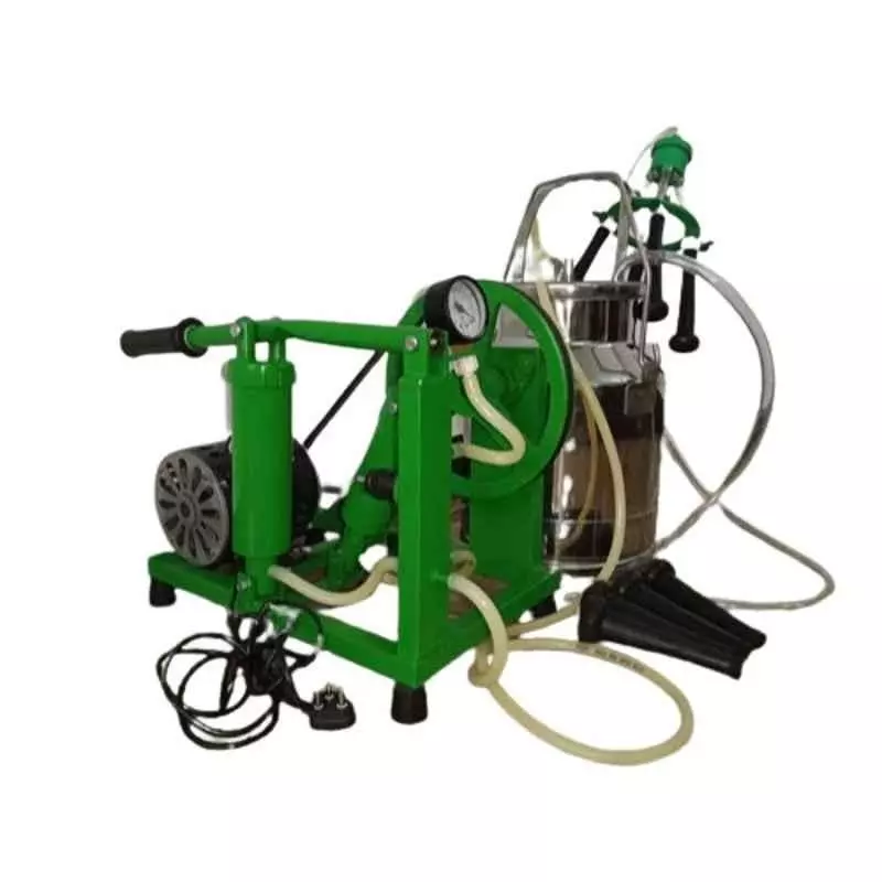 Vinspire 2-in-1 Milking Machine 20 L Stainless Steel Tank 6-15 Cows/hr Milking Capacity 300 LPM Vacuum Speed