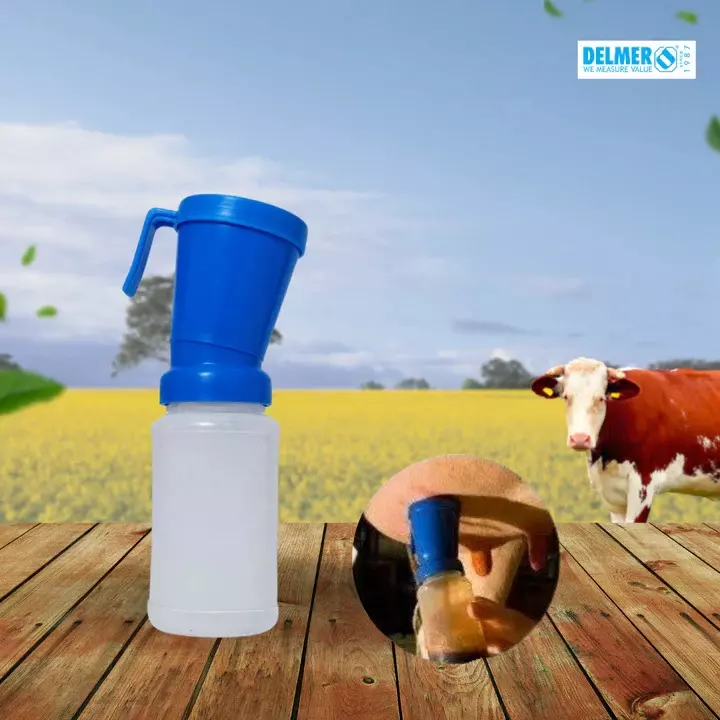 DELMER Teat Dip Cup Plastic 300 ml Capacity