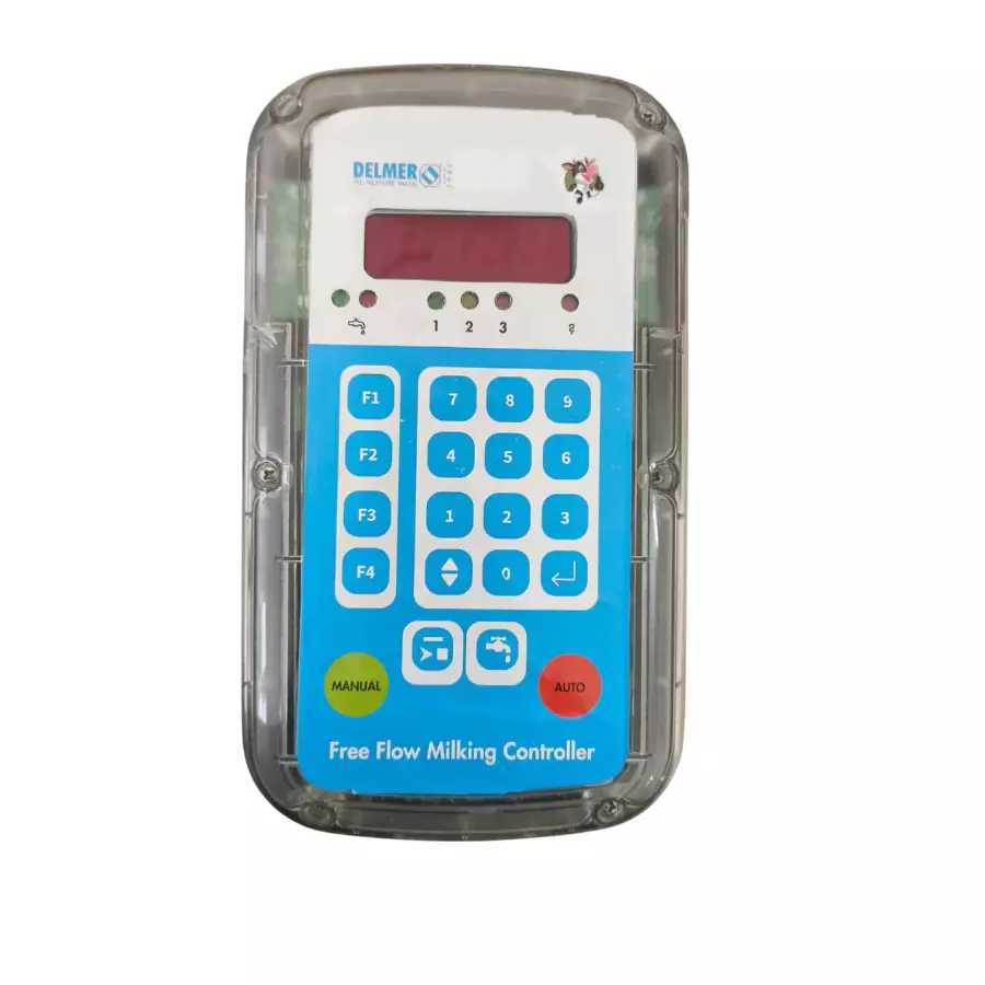 Delmer Automatic Milk Meter Free Flow Design Plastic Blue