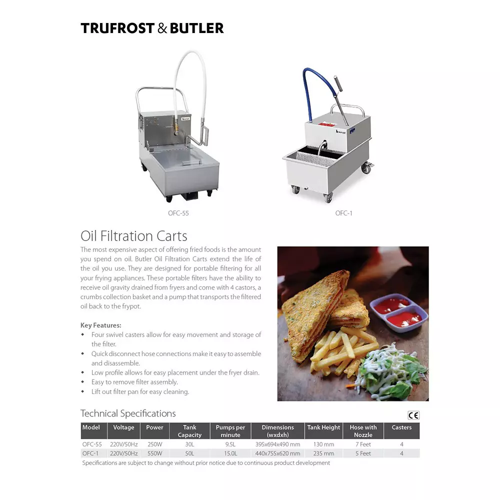 Butler 550 W Oil Filtration Cart, OFC-1
