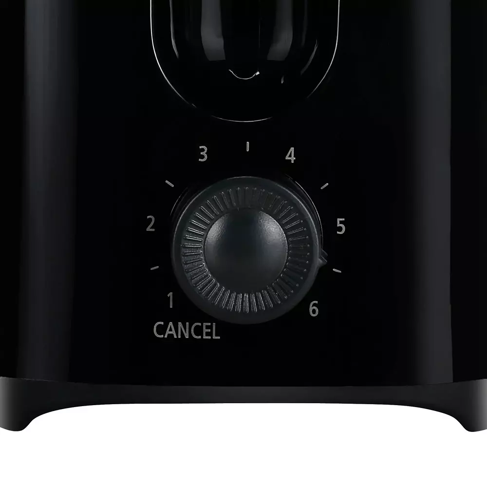 Faber Pop Up Toaster 750 W Power Cord Wrap Storage Knob Control With LED Indicating Buttons Black