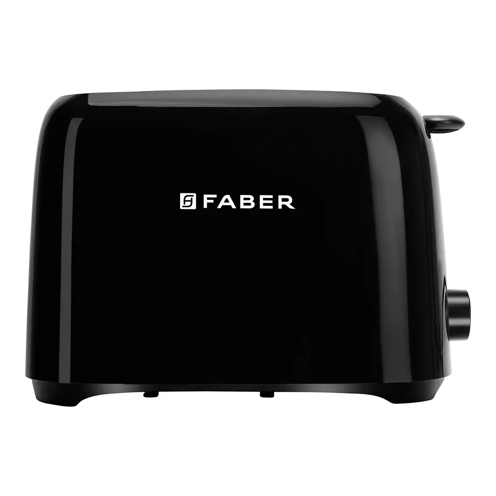 Faber Pop Up Toaster 750 W Power Cord Wrap Storage Knob Control With LED Indicating Buttons Black
