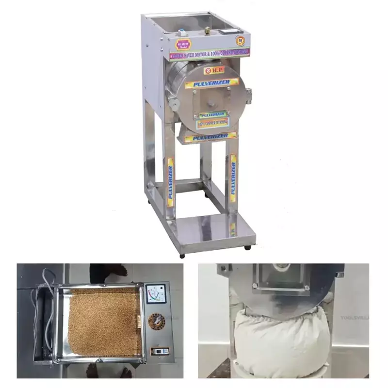 GENERIC Pulverizer Machine/Masala Grinder with 2HP Motor, Chamber Size 10 x 4 inch