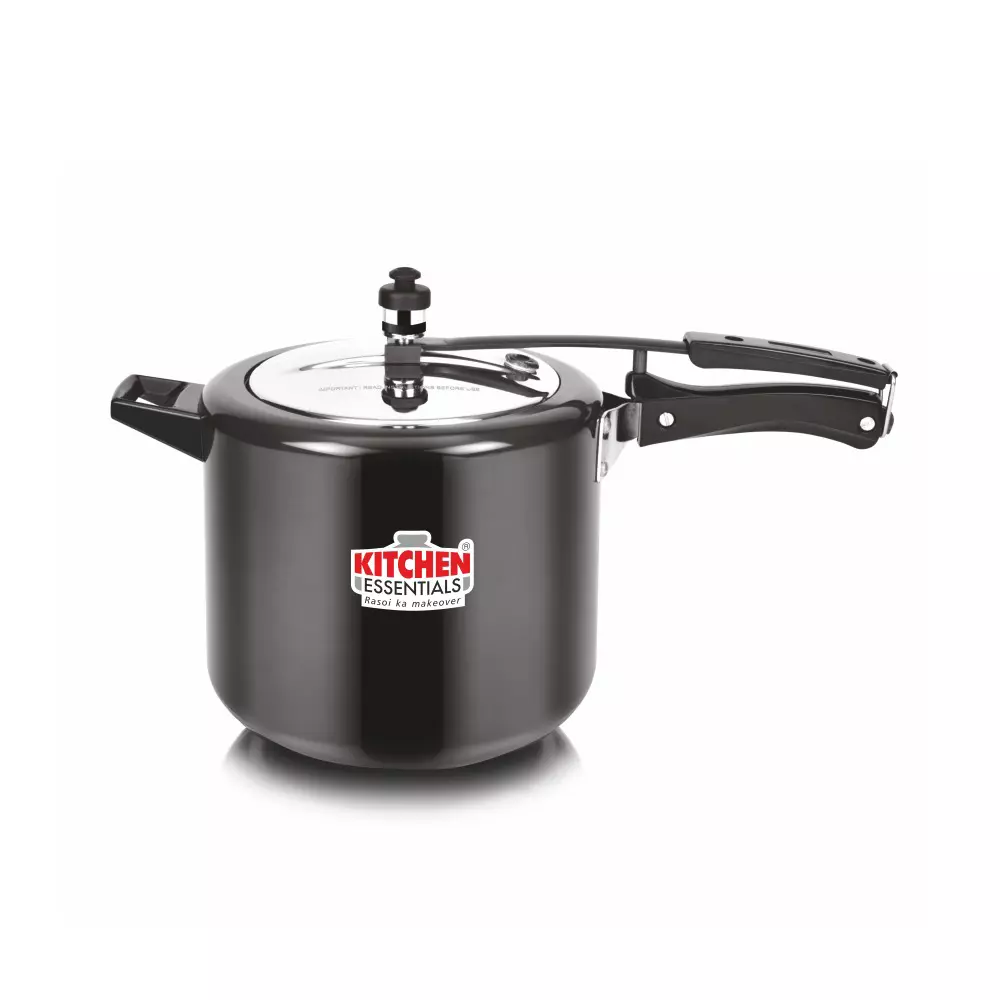 Kitchen Essentials Pressure Cooker Eazy Kook Series 6.5 L Capacity Inner Lid Type Aluminium Material Black Color, FG000052