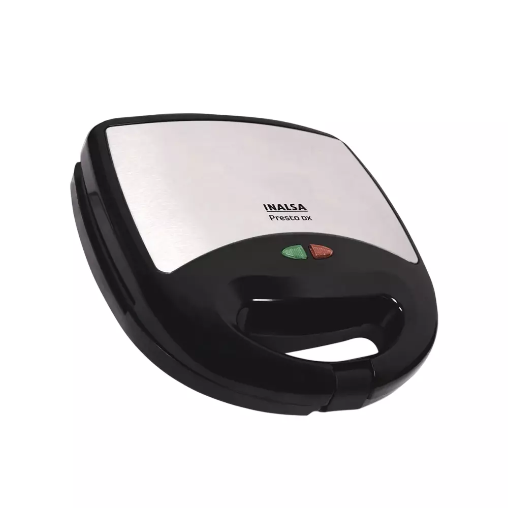 Inalsa Presto Dx Sandwich Maker & Toaster 800 W Plastic 240 V Black & Silver Color