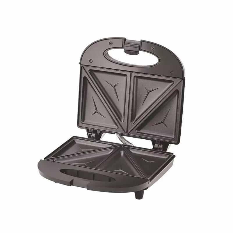 Boss 800 W Panino+ Sandwich Toaster with Fixed Toast Plates Black Color and Cool Touch Body, B546