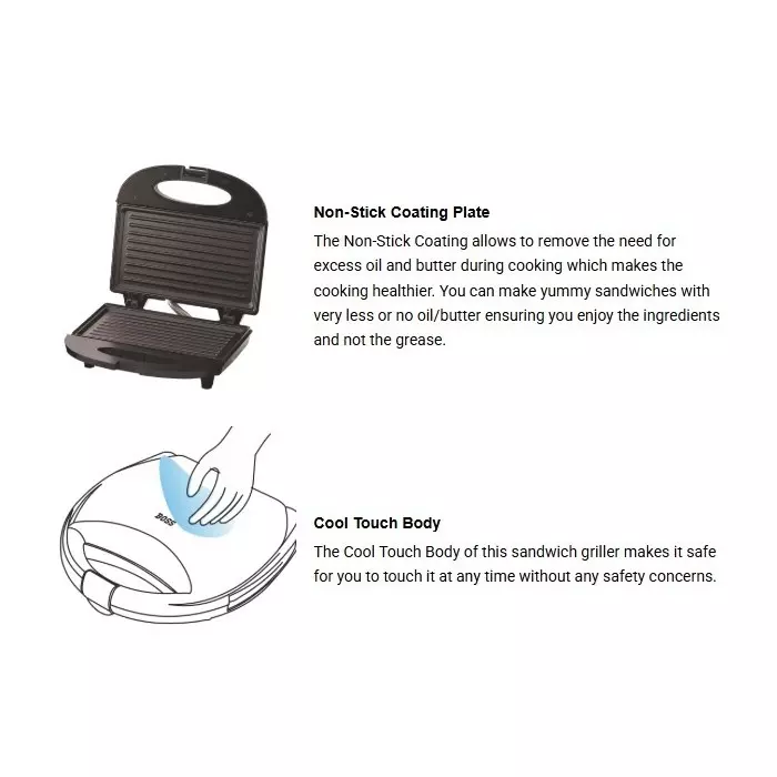 boss-800-w-panino-sandvich-griller-with-fixed-toast-plates-black-color-and-cool-touch-body-b547