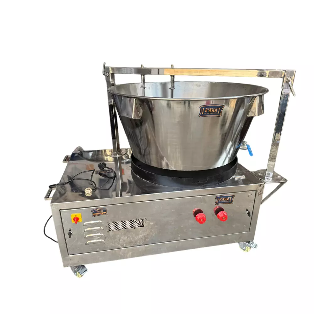 Hobbit Kitchen Equipment Milk Mawa (Khoya) Machine 120 L Capacity Stainless Steel Body Size 50x31x40 inch, Regular