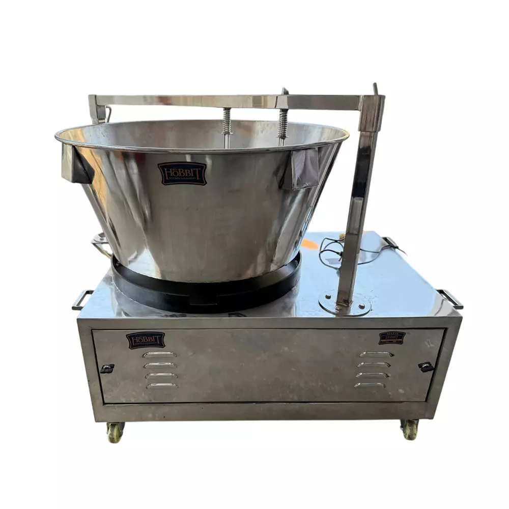 Hobbit Kitchen Equipment Milk Mawa (Khoya) Machine 120 L Capacity Stainless Steel Body Size 50x31x40 inch, Regular