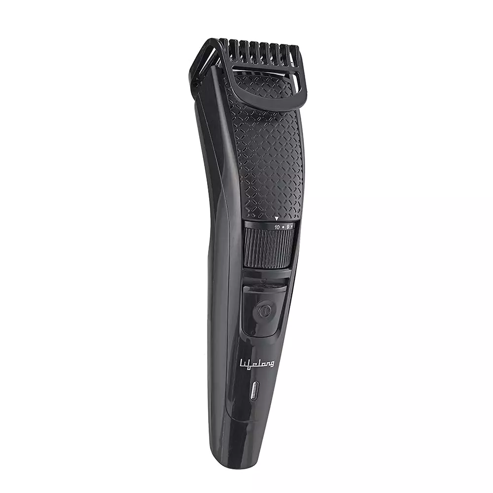Lifelong Trimmer 20 cm Length Stainless Steel Blade Material Black Battery Powered Plastic 45 Mins Durability, LLPCM13