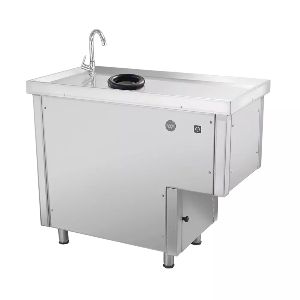 Washmatic Waste Dewatering Machine with 150 Kg/Hour Capacity, 1 HP Power and Size 1200x500x850 mm, WAD10