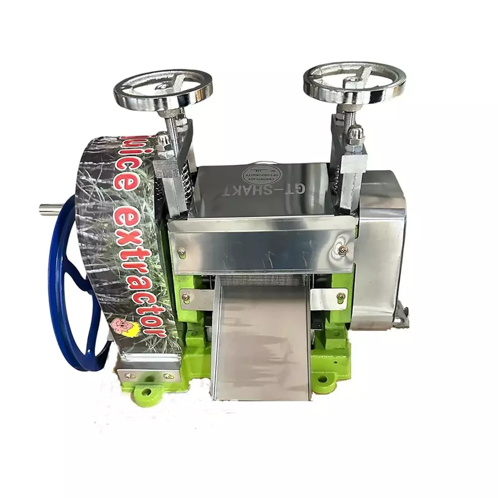 RKC Commercial Heavy Sugarcane Juicer Machine Stainless Steel Body with SS Big Head 150 Glass/h, RKC-SG-RKS3G