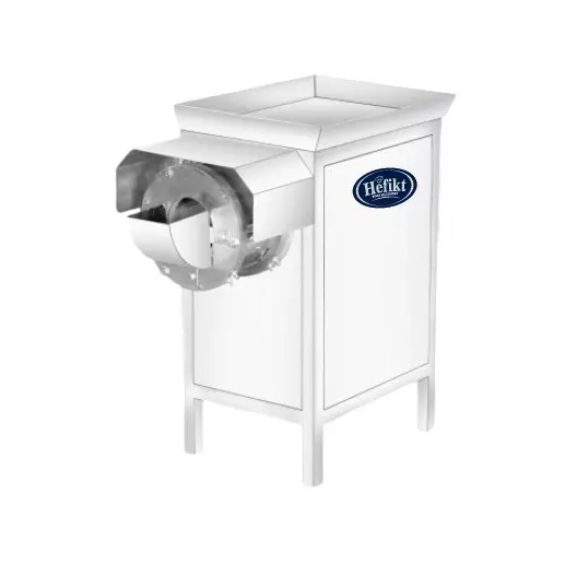 Hefikt Food Machinery Onion Slicer Machine 125-150 Kg/Hour Capacity 0.5 HP Power Stainless Steel Material