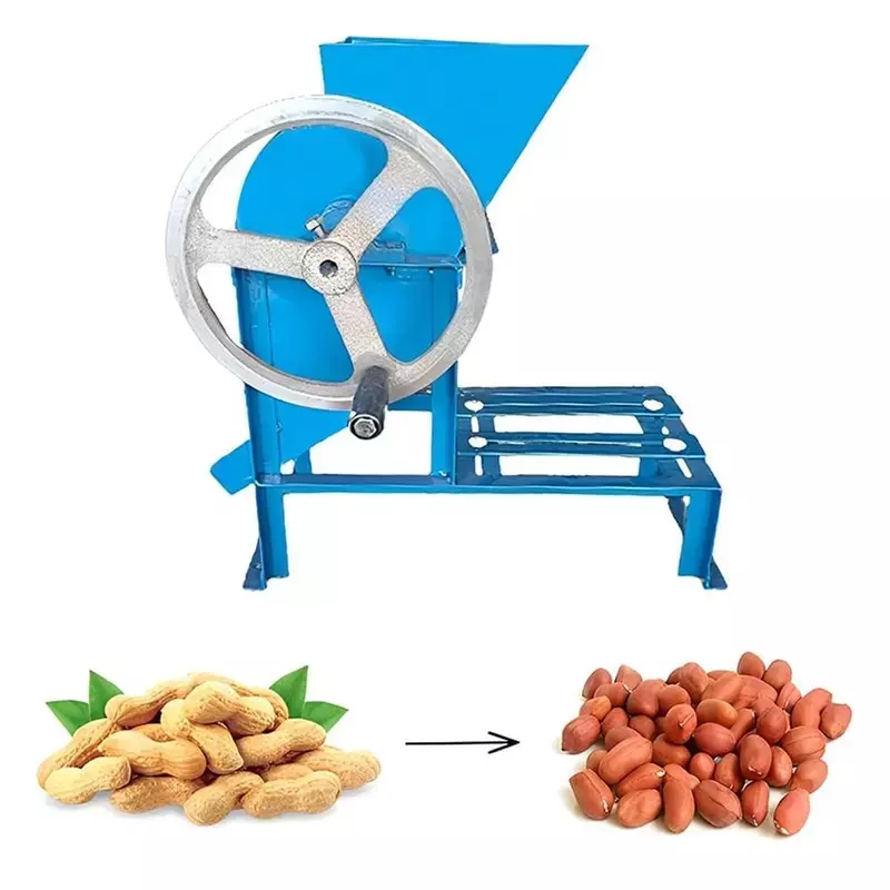 Vinayak Machines 2 In 1 Peanut Shelling & Decorticator Machine Mild Steel 50 Kg/hrs Capacity