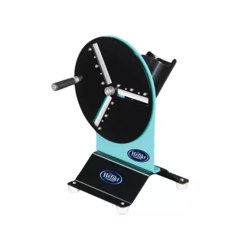 Hefikt Food Machinery Hand Operated Salad Cutter Machine Stainless Steel Material Black & Cian Color 10 x 9 x 14 Inch Size