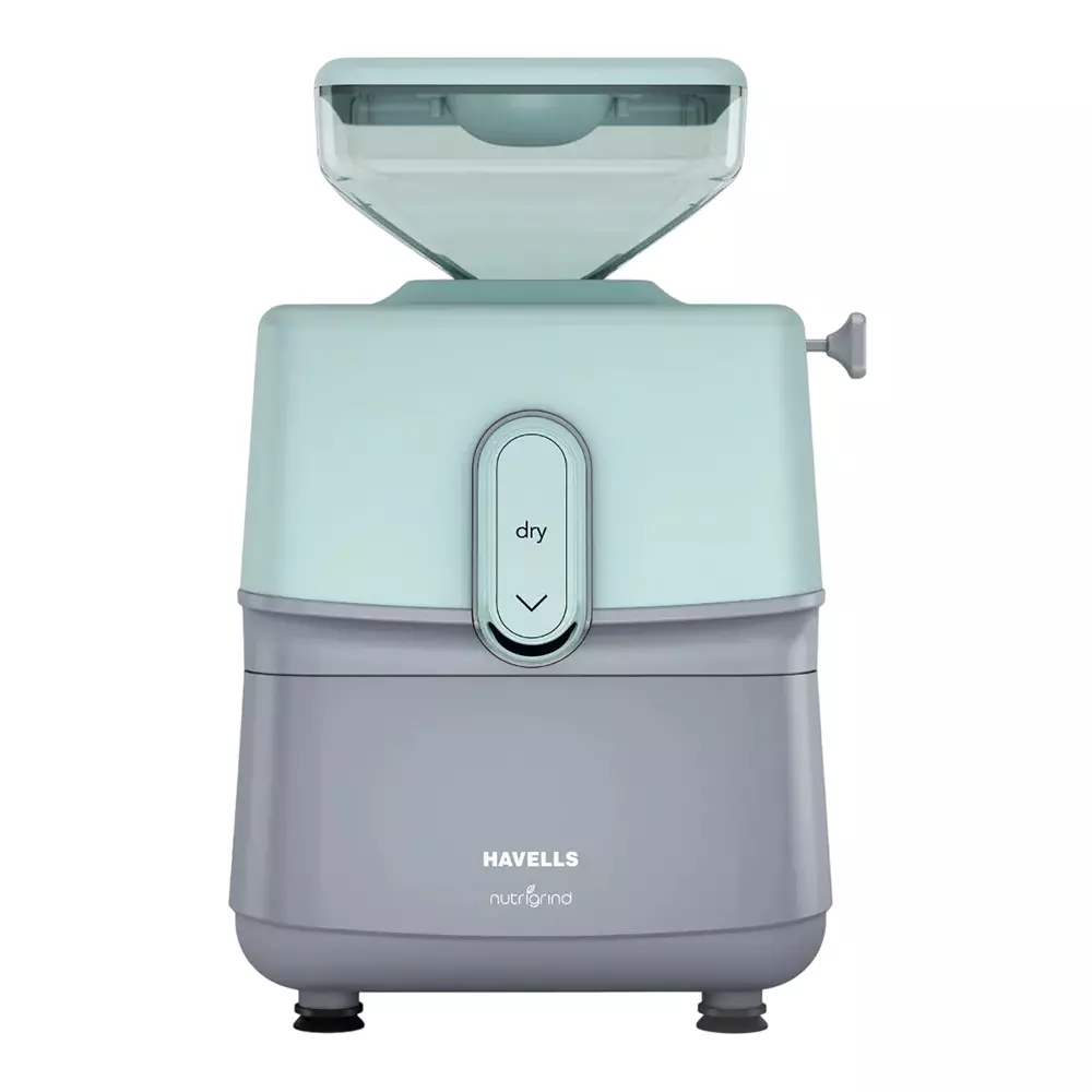 Havells Nutrigrind 400 W 3 in 1 WET & DRY GRINDER 1 L Grey & Pista Green, GHFMGFDE040