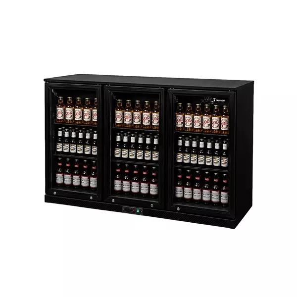 trufrost-320-l-total-capacity-three-door-back-bar-with-elegant-black-interiors-350-w-input-power-and-2c-to-8c-temperature-range-bbb-300