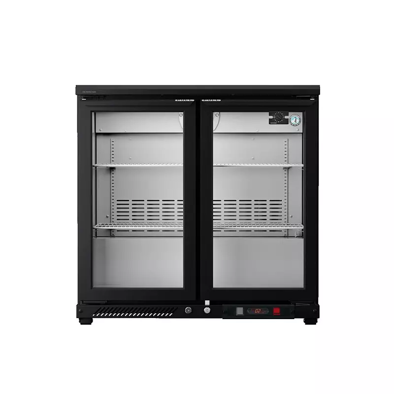 HOSHIZAKI Back Bar Refrigerator 2 Door 4 Shelves 262 W Compressor Capacity 226 L Volume, RBWH95