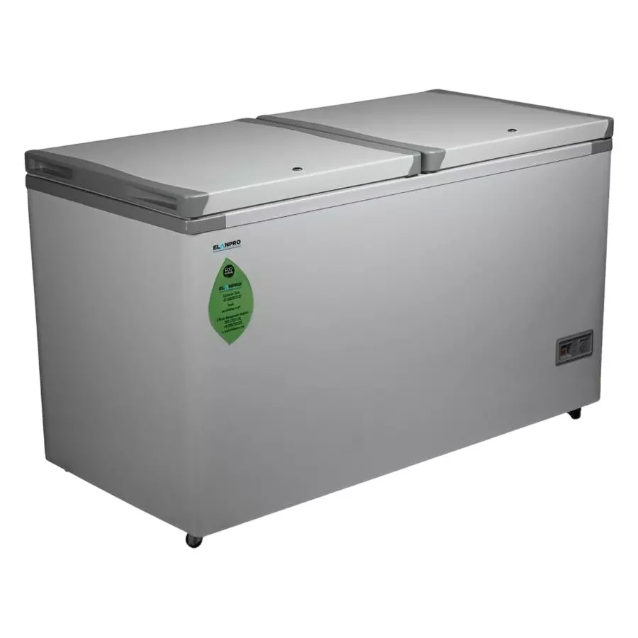 Elanpro Convertible Chest Freezer Capacity 428 L and Double Door, EF 435DDG